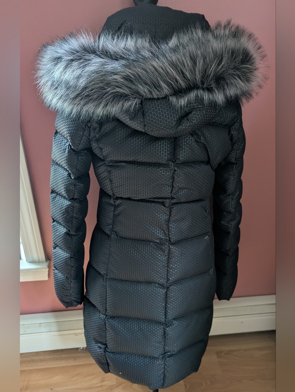 The North Face Hey Mama Parkina Down Parka Black Faux Fur Hood S - Picture 2 of 7